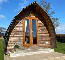Saddleback View luxury glamping pod exterior